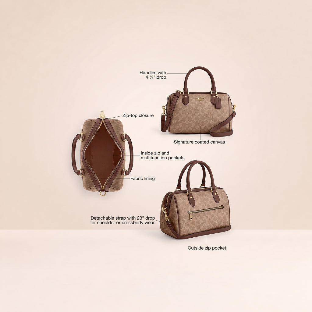 Rowan Satchel Bag In Signature Canvas