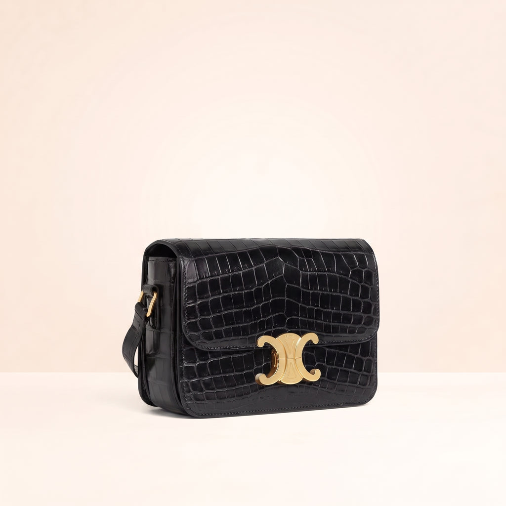 Teen Triomphe Bag in Crocodile