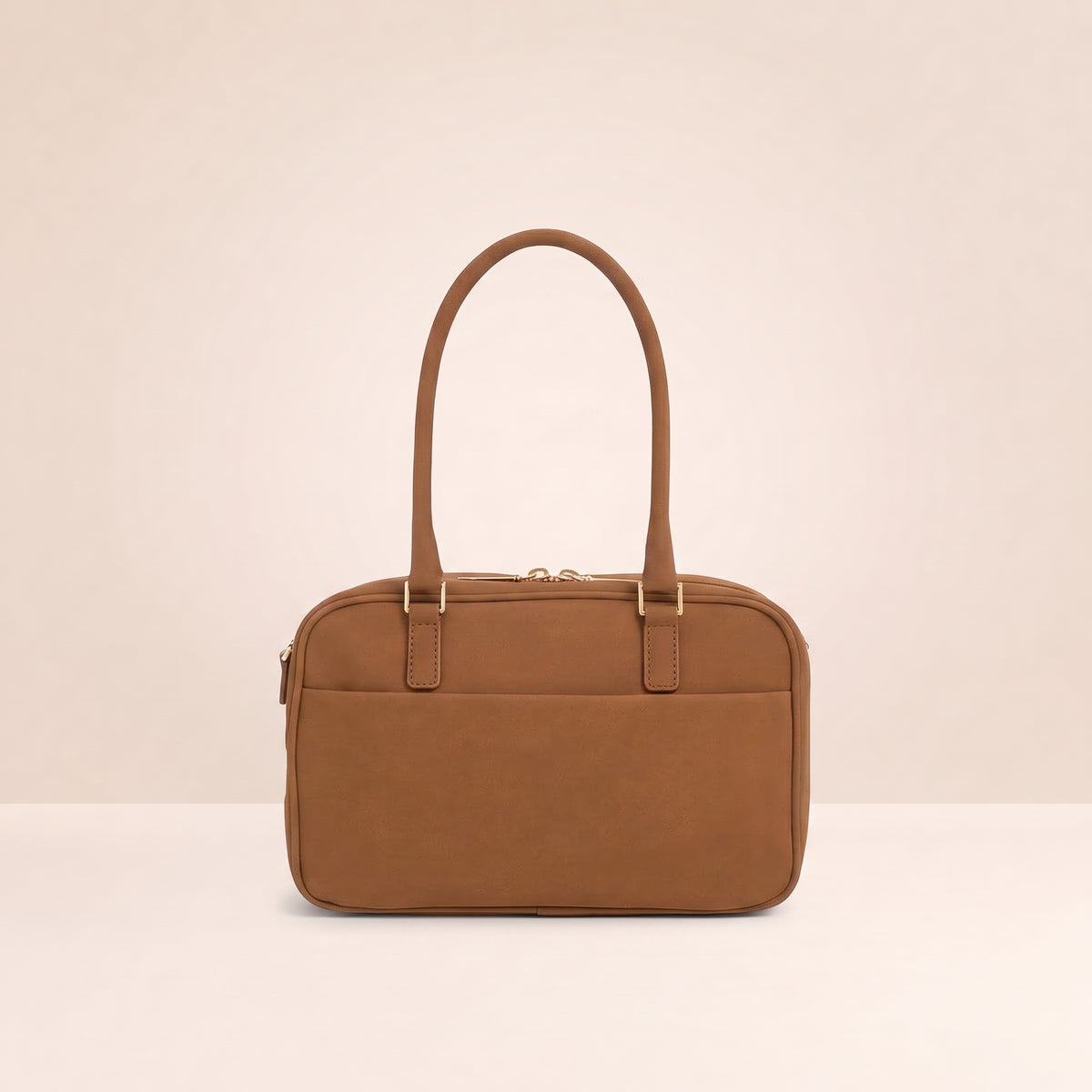 Sianna Textured Bowling Bag - Brown