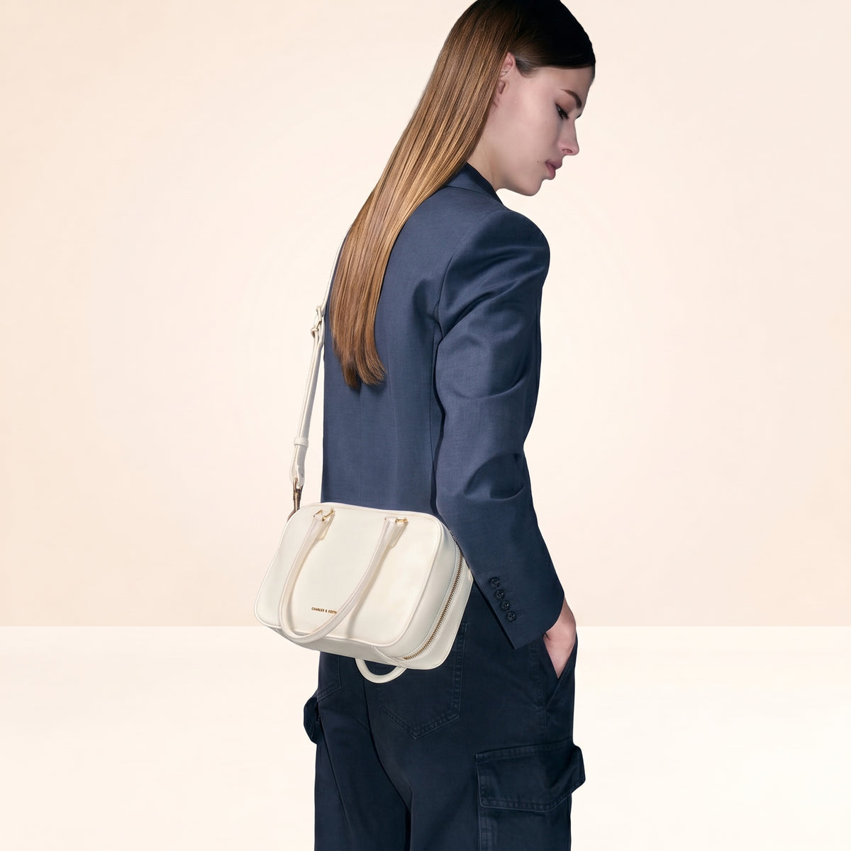 Siana Bowling Bag - Cream